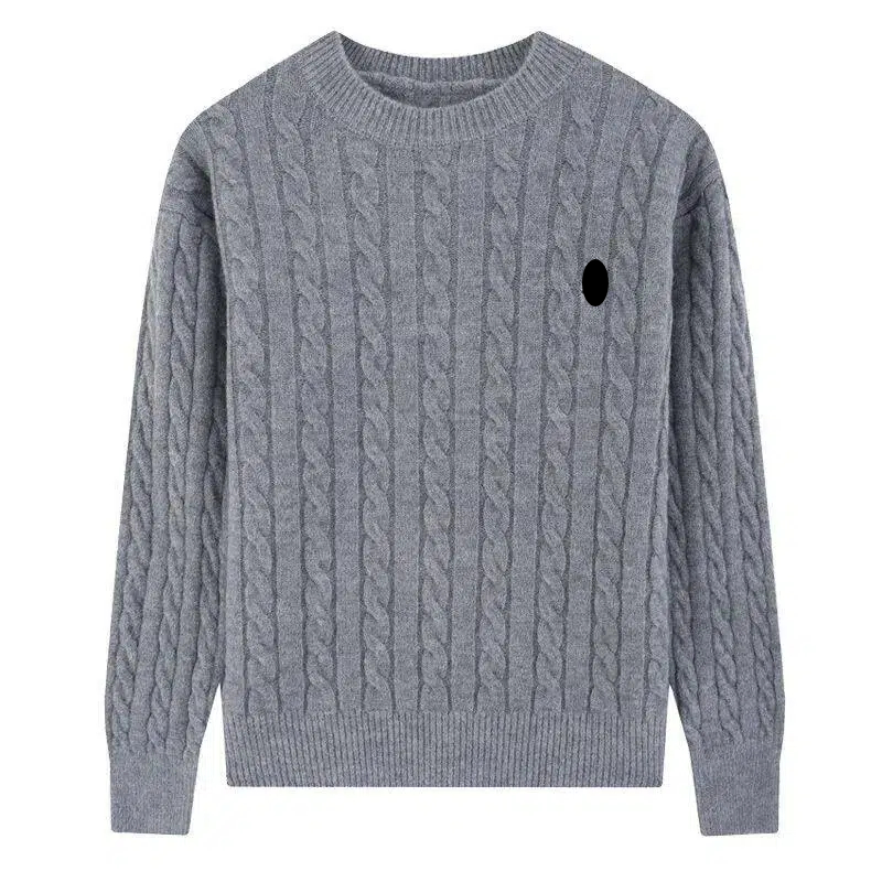 Designer Pull tricoté Pull de luxe Pulls brodés à col rond Pull rétro en tricot torsadé Chemise Simplicité EXW2510112