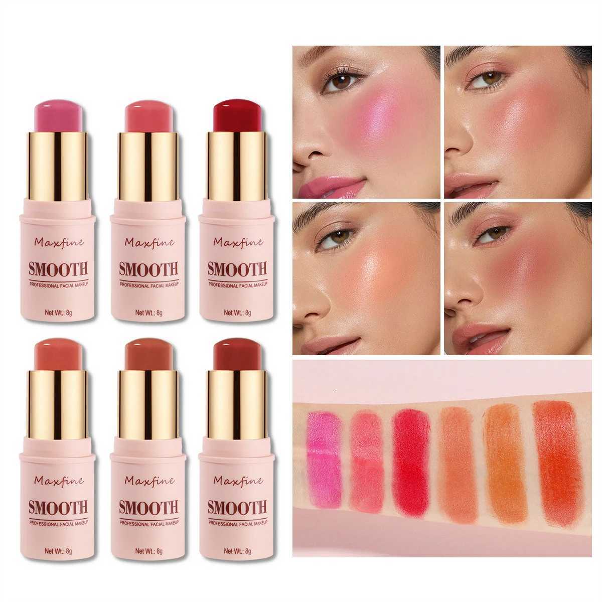 Bâton de fard à joues lisse et sculptant, avec effet naturel longue durée, pour un usage éclaircissant et universel sur le fard à paupières et le