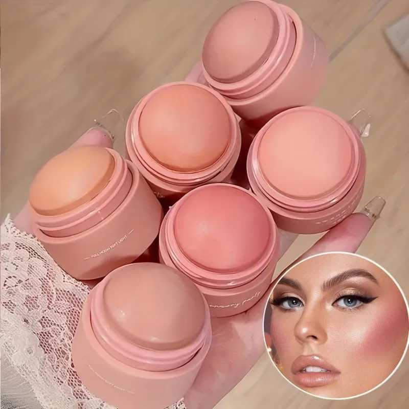 Palette de fards à joues mats à 6 teintes – Couverture modulable imperméable pour tous les tons de peau améliore l'éclat naturel avec des nuances