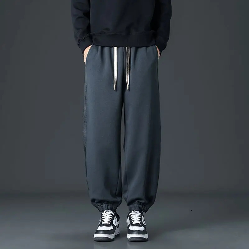 Mens Retro Spring And Autumn Style Trendy Work Pants Large Size Versatile Legged Pants Loose And Slim Casual Pants 251205
