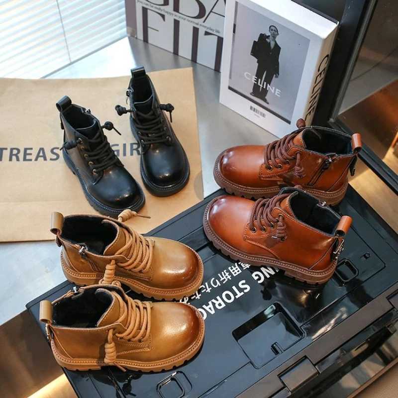 Children Boots 2025 Winter New Soft Soled Snow Boot Boys Girls Ankle Waterproof Kids Fashion Brand Boot Versatile Girls BootsT251206