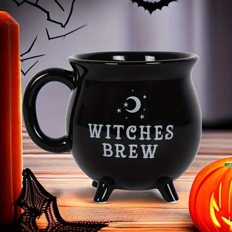 1pc Witch Brew Coffee Mug350ml/ 118oz Ceramic Coffee Cup Water CupsSummer Winter DrinkwareBirthday GiftsHalloween Gift M251206-image-1087464418