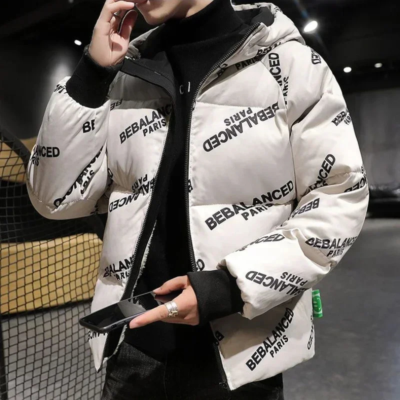 Manteau d'hiver ample pour hommes, veste à capuche épaisse et chaude, offres pour hommes, vêtements de rembourrage décontractés, mode 2025 Haraju