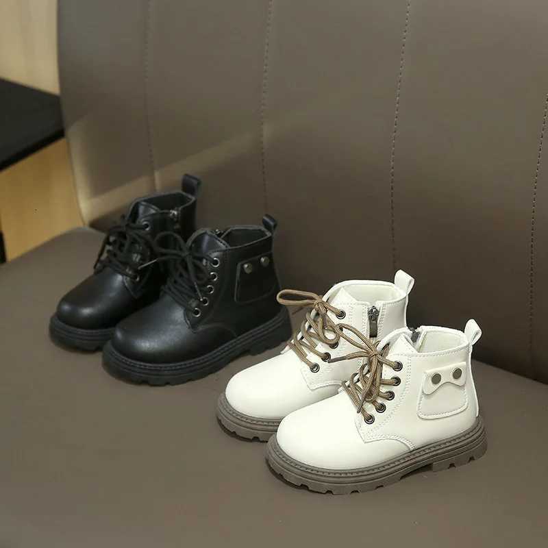 2025 Spring Autumn Winter Ankle Boots Light Girl Platform Shoes Burgundy Beige Black Boys Short Boots Super Cozy ShoesT251206