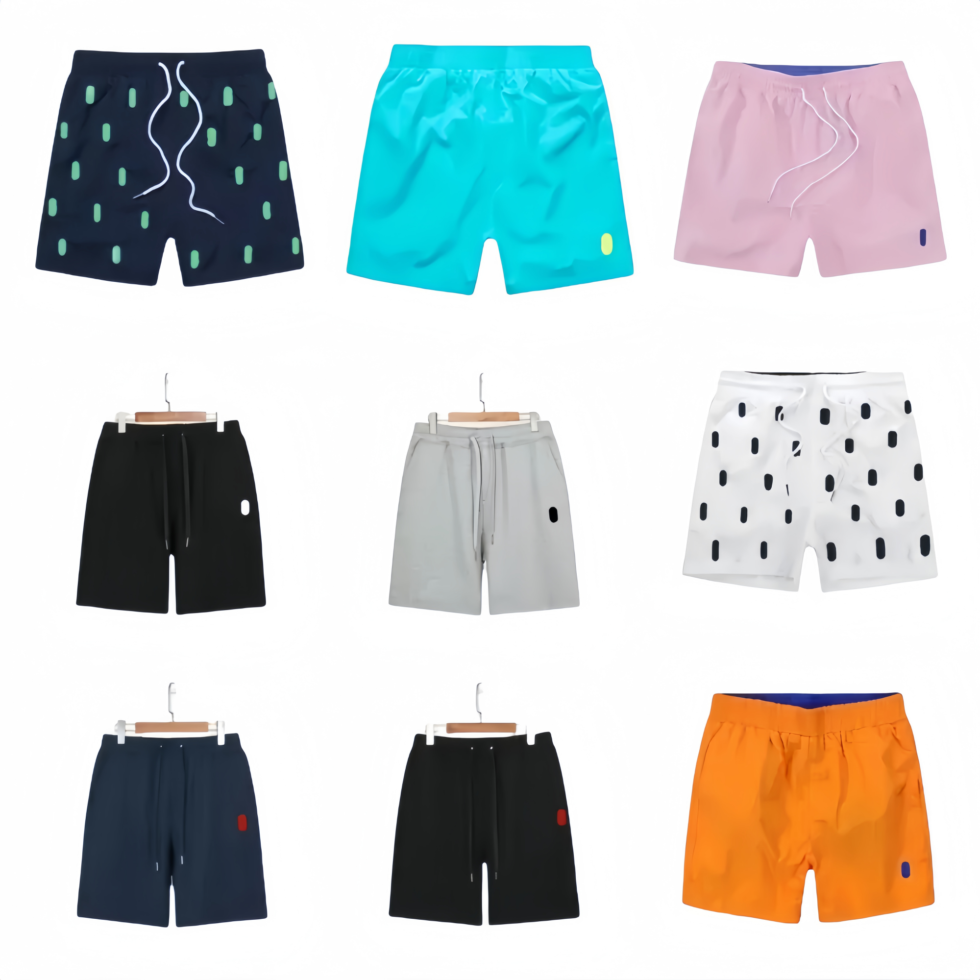 breathable mens short designer summer swim shorts embroidery horse beach breeches polo shorts quick dry surf mesh Short