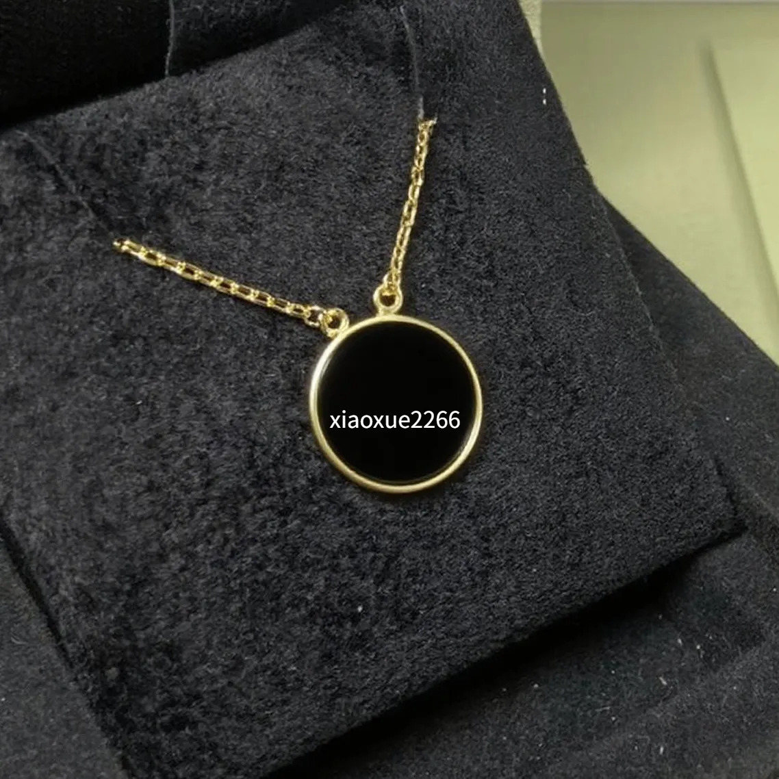 Classic middle single Flower Necklaces Designer four Leaf Clover Necklace For Women V Gold designer Jewelry Woman15mm Wide 45CM Lengh Mother Of P