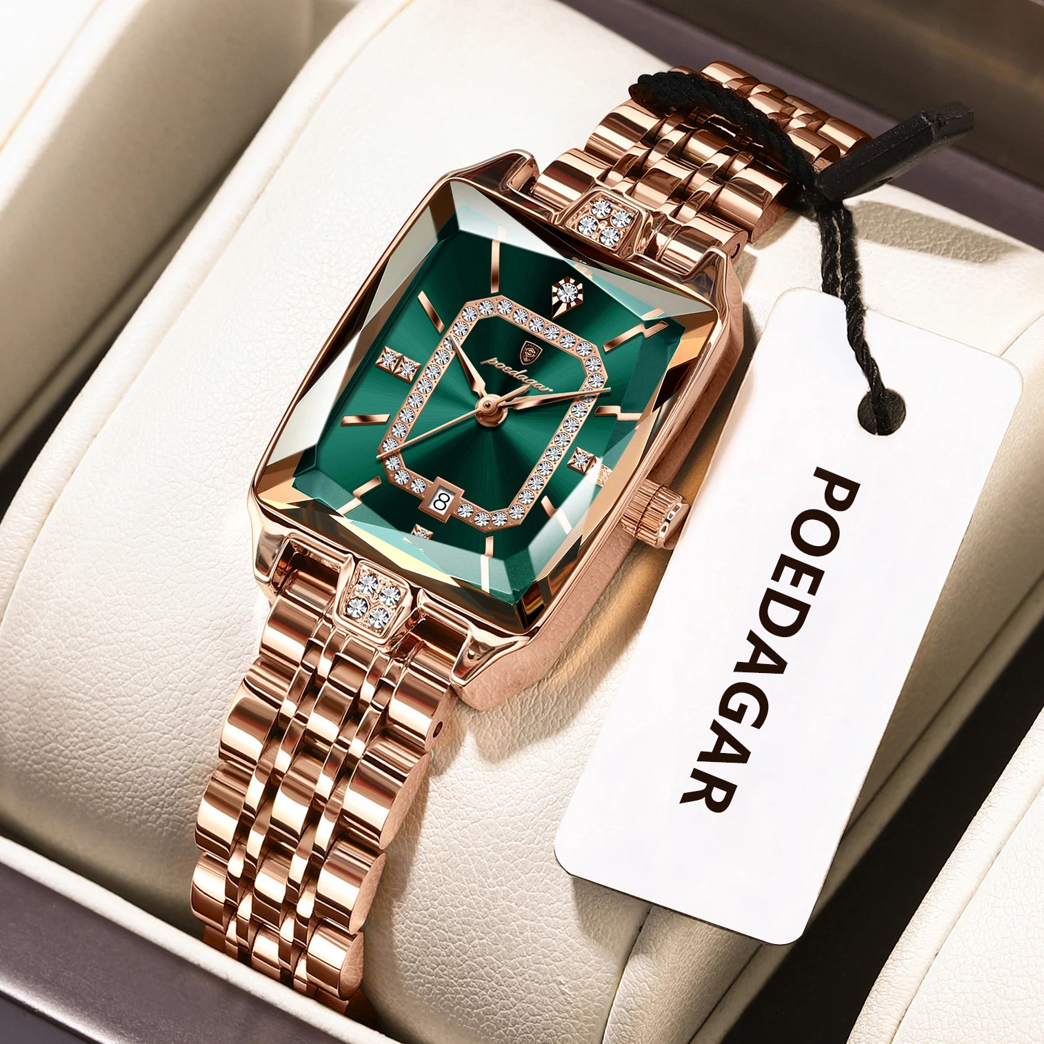 POEDAGAR Woman Watch Waterproof Date High Quality Casual Ladies Wristwatch Stainless Steel Quartz Elegant Womens Watches 251204