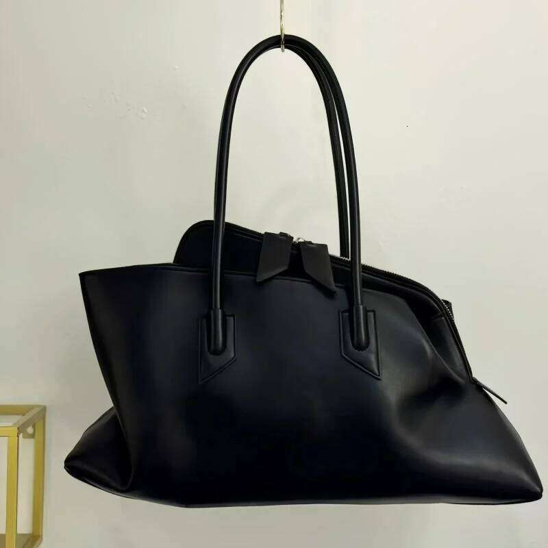 2026 Luxury Women Tote Fashion Brand High End Simple Large Capacity Handbag Irregular High Quality Leather Commuter Shoulder Bag