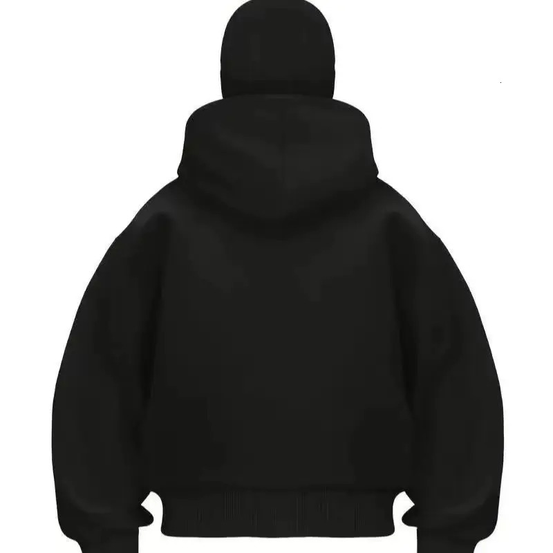 womens Mens and Balaclava Y2K Gothic Harajuku winter item double hooded sweatshirt mens hooded mask zipper sportswear 251205
