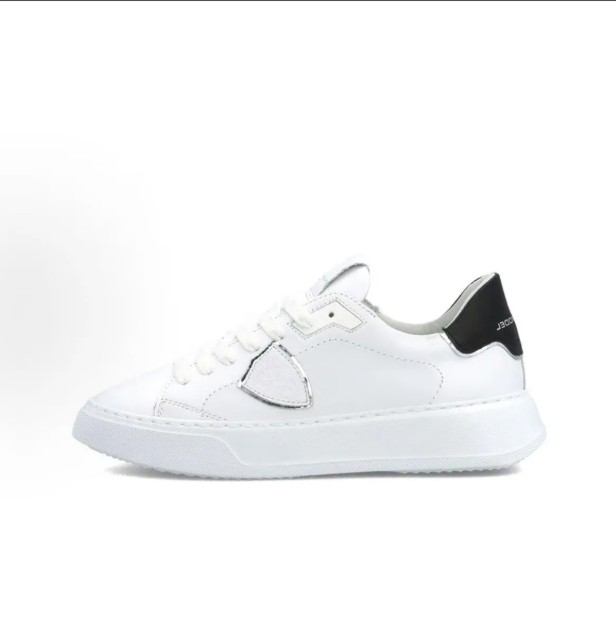 Elegant Designer Model Paris Women Men Temple Sneakers Low Top White Black Calf Leather Skateboard Walking Lace Up Platfrom Sole Footwear EU35-46