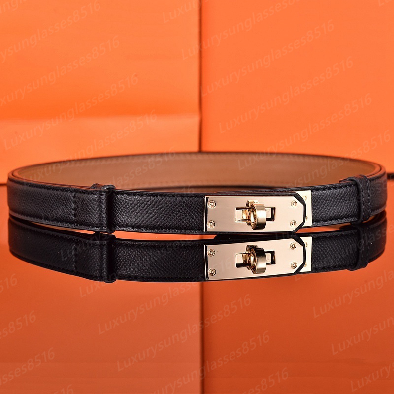 Ceinture pour femme desginer boucle en or largeur 2 cm ajustée 60-100 cm ceinture de luxe classique pour femme ceintures de créateur à boucle en