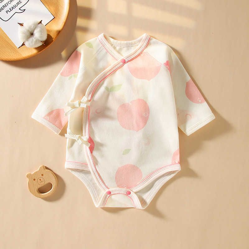w834 Baby Jumpsuits Rompers New Baby Bag Fart Coat Spring and Autumn Baby Harper Pure Cotton Newborn Long Sleeve Printed Boneless Climbing Clothes