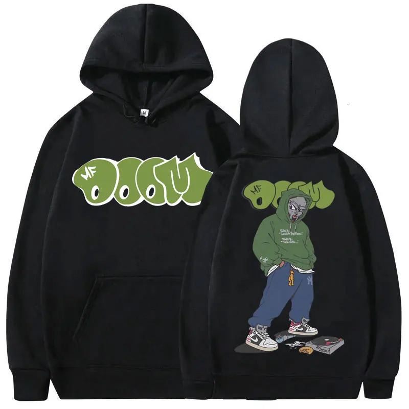 Rappeur Mf Doom Graphique Imprimer Sweat À Capuche Hommes Femmes Hip Hop Polaire Surdimensionné Sweat Mâle Mode Tendance Sweats À Capuche Hommes