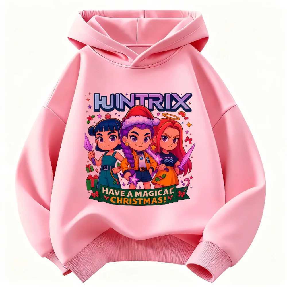 K-POP Devil Hunter Kids Sweatshirt Christmas Gift for Boys and Girls Autumn and Winter Warm Fashionable Versatile Kids HoodieXJ251206
