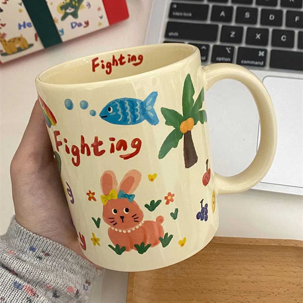 Cute Cartoon Milk Cup Personalized Fashionable Tea Coffee Cup For Home M251206-image-1087463255