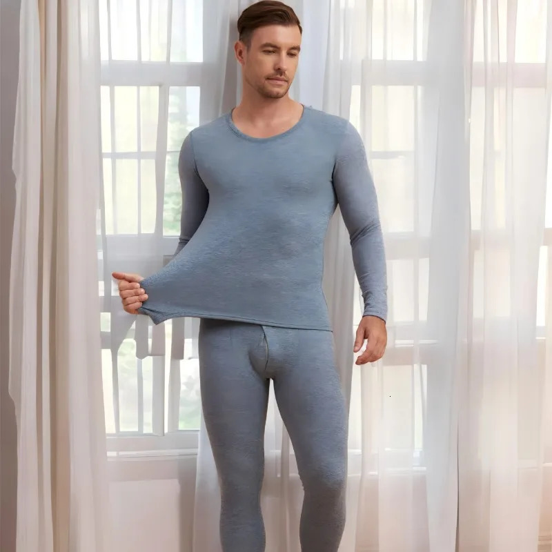 Cashmere Silk Velvet Thermal Underwear Mens and Womens Set No Trace Heating Warm Jacket Base Sweater Autumn and Winter 251204