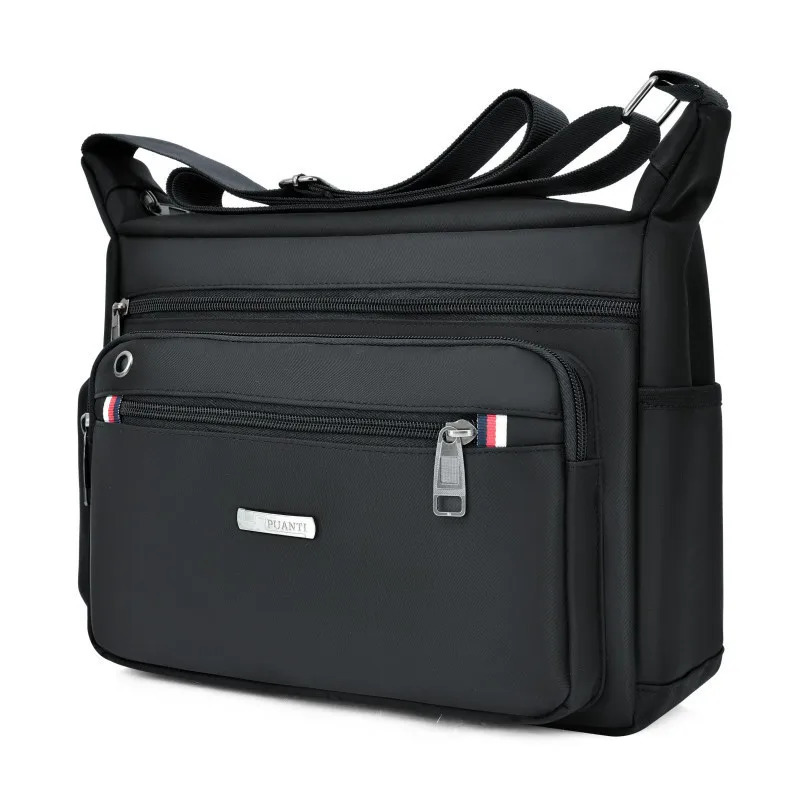 1pc Mens Large Capacity Oxford Cloth Casual Crossbody Bag Travel Versatile Lightweight Shoulder Sling Bag 251201