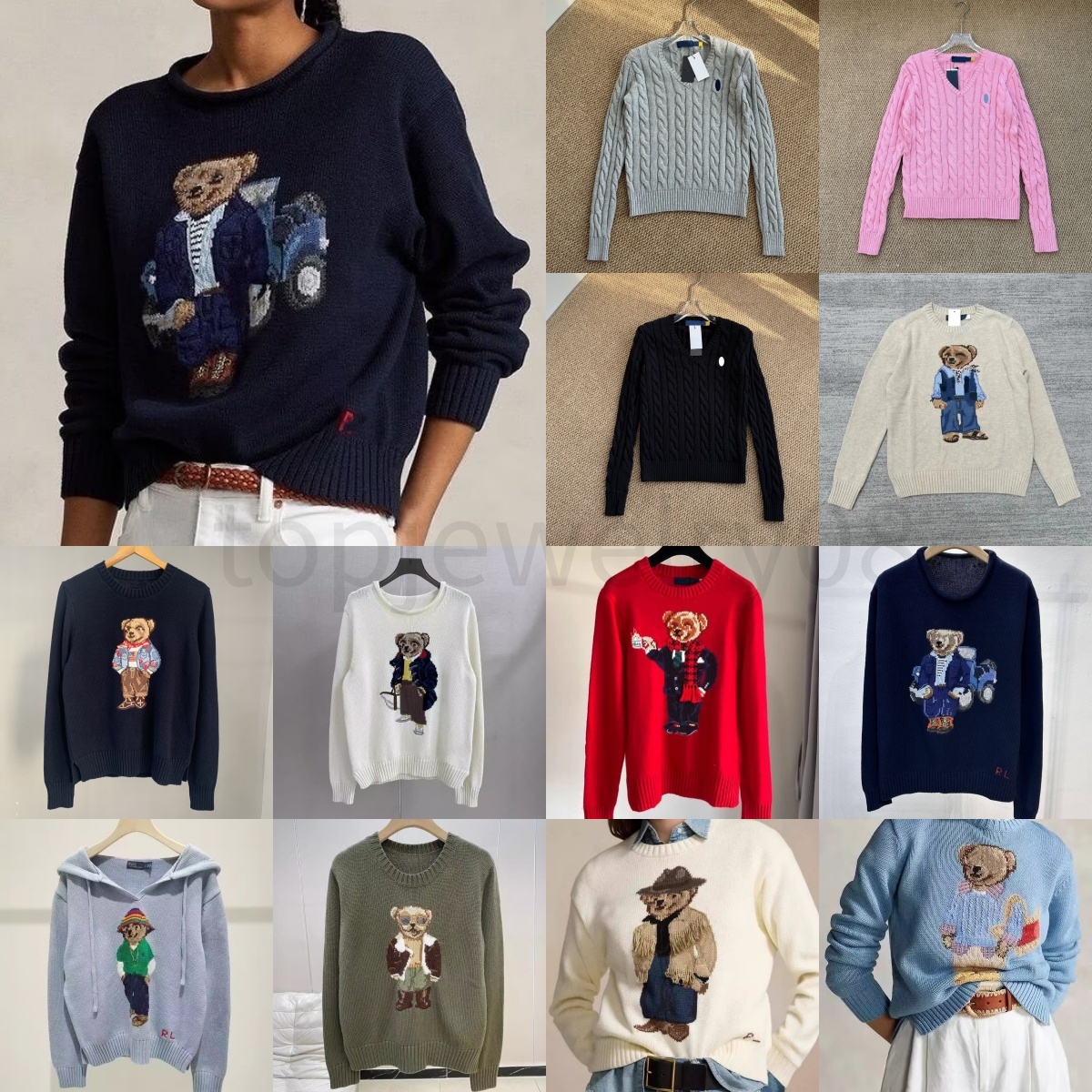 Women's Sweaters Mens Sweaters Paul Polo Pullover Hooded Hoodie Womens Solid Cotton Loose Sweater Casual Wear