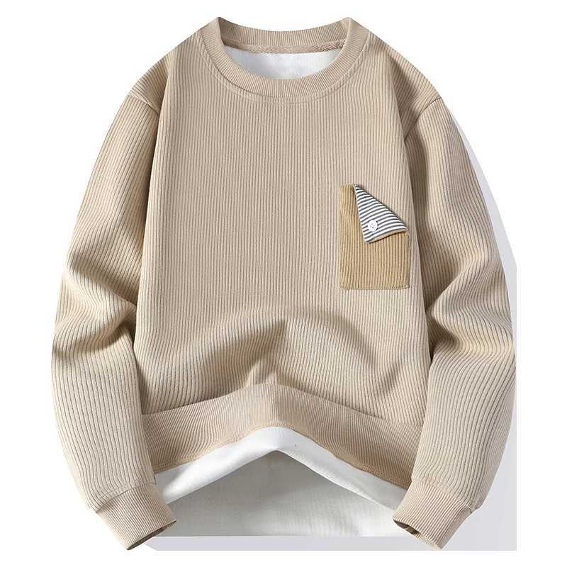 2025 Mens knitwear Fashion O-Neck Knitting Pullovers Solid Casual Sweater Spring Autumn Pull On Slim Fit Sweaters Men Clothing M251206