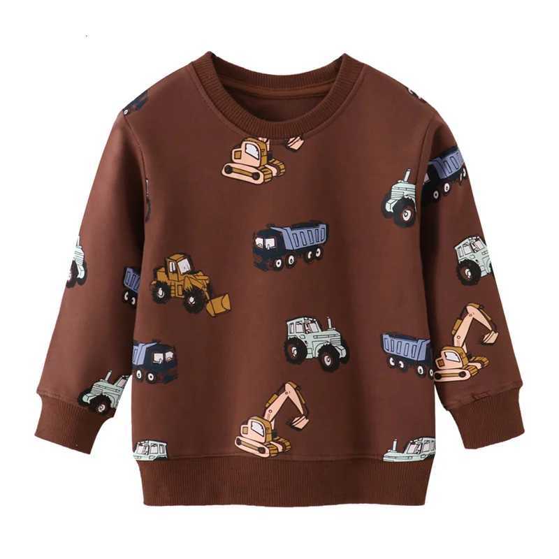 Saut mètres 2-7T nouveauté garçons filles sweats automne printemps enfants vêtements imprimer vente chaude dessus de chemise BabyXJ251206