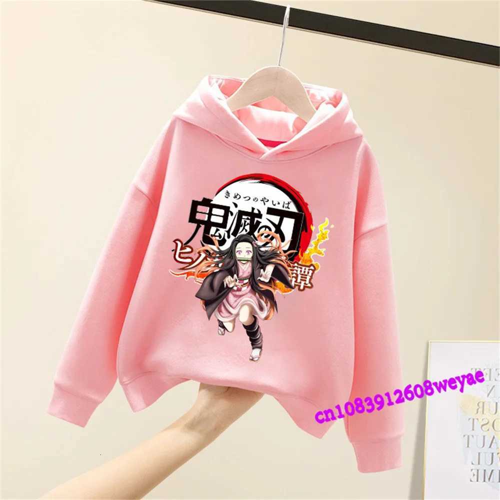 Demon Slayer printemps et automne enfants garçons et filles avec pull à capuche haut impression vêtements de sport pour enfants manteau BabyXJ251
