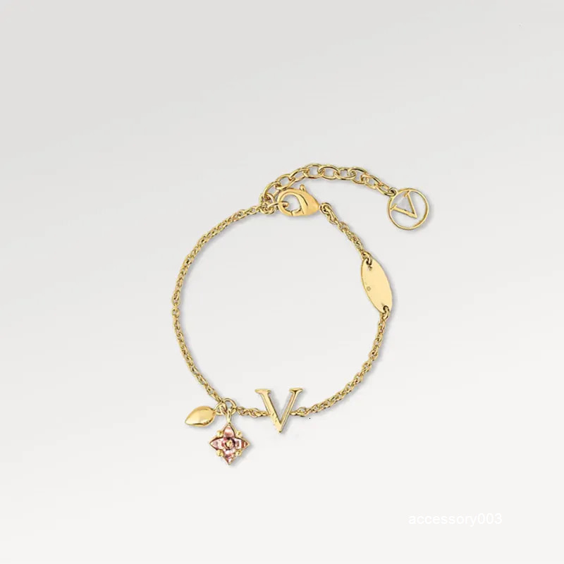 Bangle Charm Bracelets With Box Fashion 18k gold flower charm designer Bracelets for Women Party Wedding Luxury Charm Bracelet Lovers gift engagemen