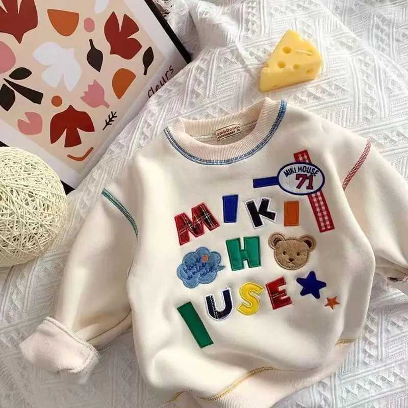 Kids Boys And Girls Thin Sweater Autumn And Winter New Label Embroidery Japanese Childrens Baby Loose Childrens TopXJ251206