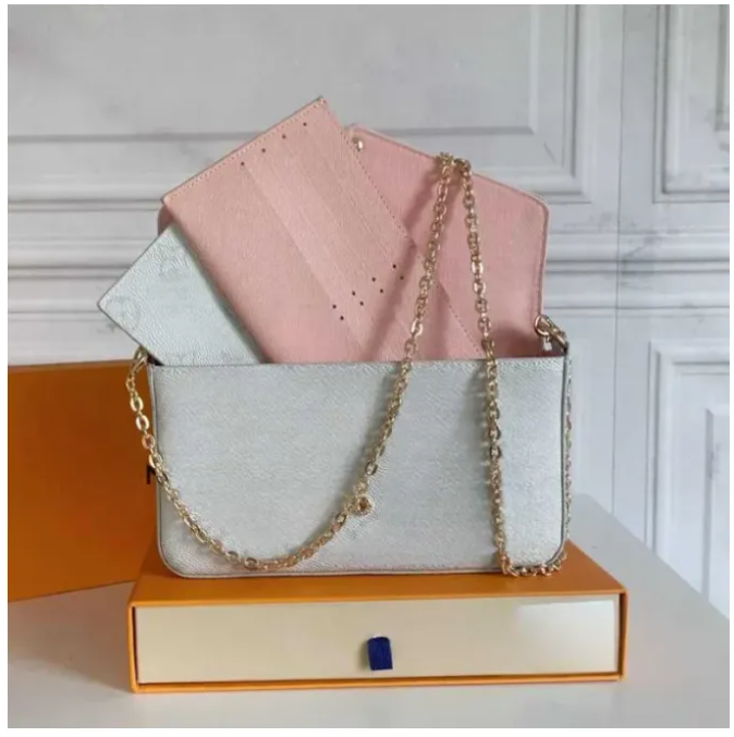 Luxury Designer Bag 3 Multi Chain Bags Handbags Crossbody Purse Fashion Women Shoulder Bags Lady The Tote Bag Wallet Female backpack 3-in-1 chain Ba