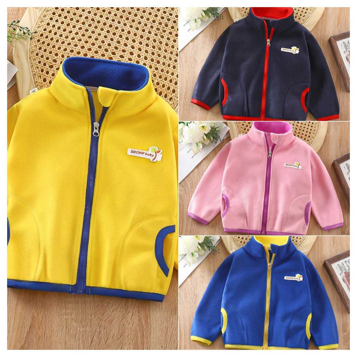 Childrens Padded Sweater Fall and Winter New Boys and Girls Clothing in Small Kids Top Baby Shaker Soft Casual Solid JacketXJ251206