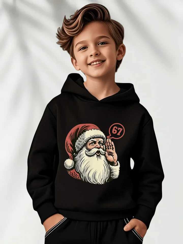 SIX SEVEN – sweat-shirt à capuche imprimé de noël, Streetwear décontracté, unisexe, pour hommes, femmes, adolescents, enfants, hiver, automne, To