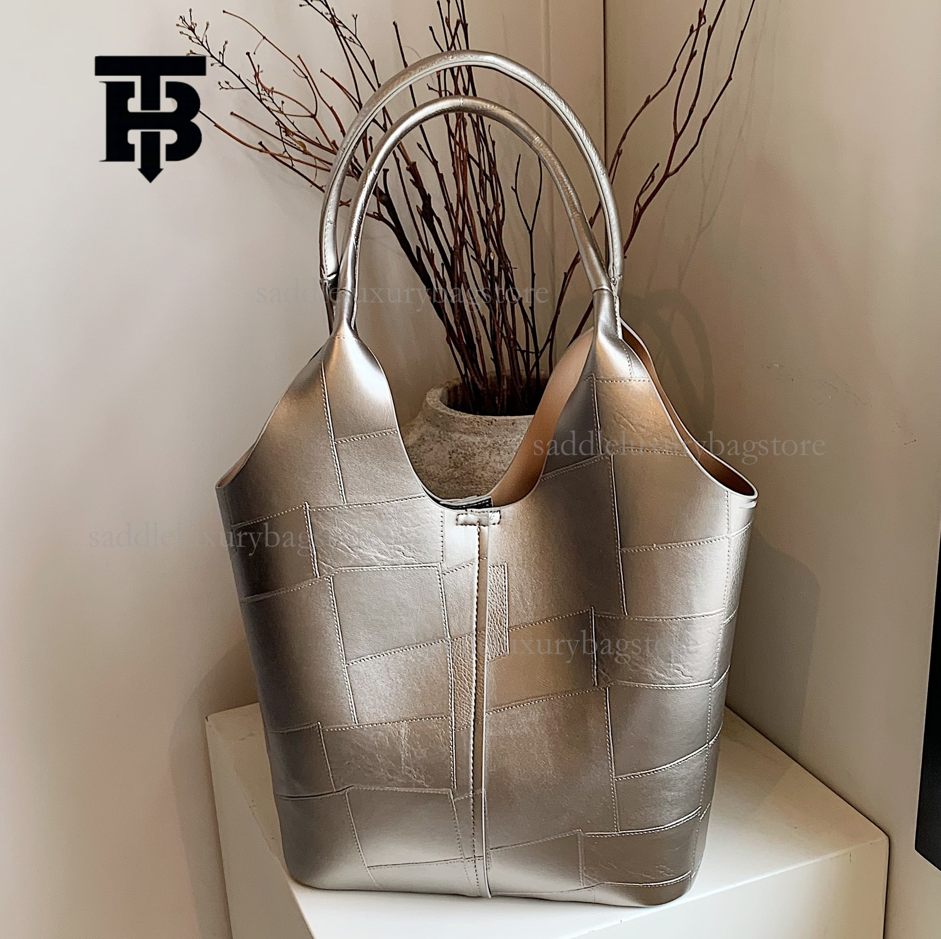 TB BHULAMTE Designer Luxury Women's Shoulder Bag Fashion Simple New Large Capacity Handbag High Quality Texture Commuter Versatile Shopping Bag