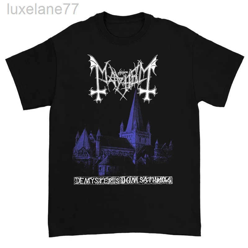 T-Shirt Cotton Summer Mens Short Sleeve Tops Metal Rock Gothic Punk Street Styl