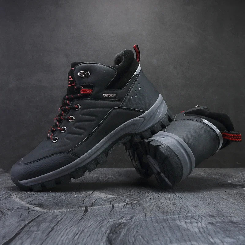 ELUVA bottes de randonnée d'hiver pour hommes chaussures de randonnée imperméables antidérapantes légères chaudes confortables équipement de plei