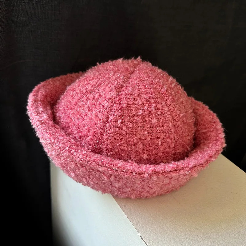 Vintage Tweed Berets Sailor Hat Japanese Ins Versatile Naval Style Hat Womens Winter Fashion Party Warm Bucket Hat Nurses Cap251201