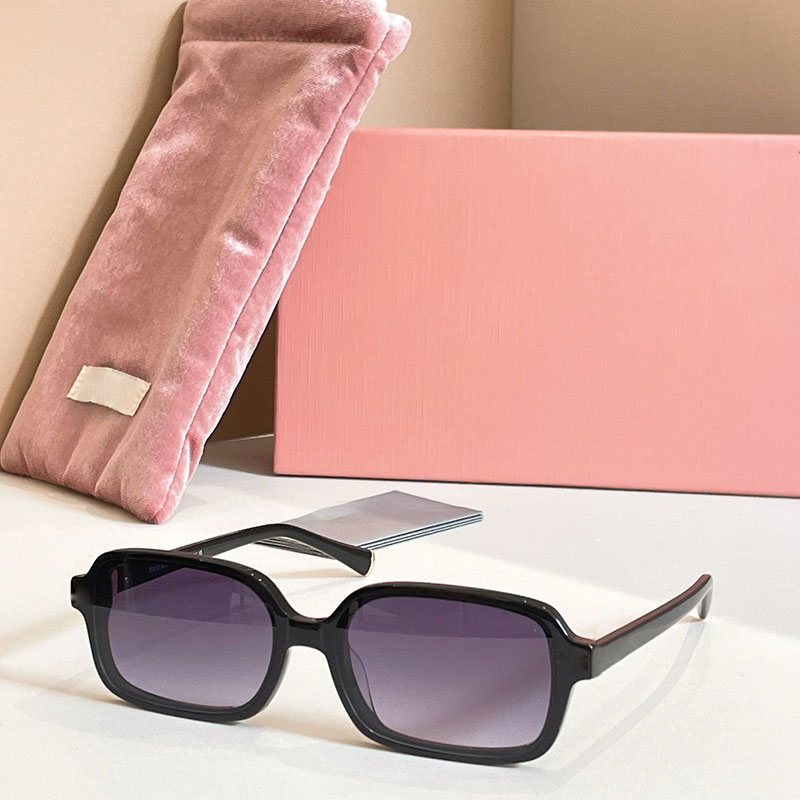 26SS Womens Classic Designer Luxury Acetate Frame Square Sunglasses Fashion Small Frame Oval UV Protection Top Quality with Original Box MU72