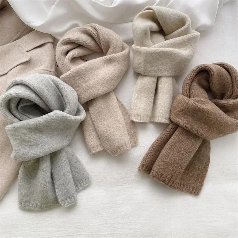 Dames écharpe en cachemire femmes hiver chaud couleur unie châle et enveloppes femme chaude épaisse laine foulard couverture Pashmina 251204