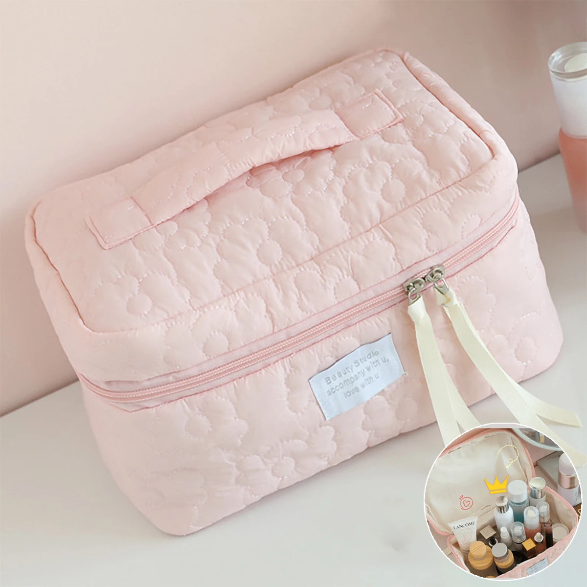 Ins Style Candy Color Makeup Bag New Light Womens Bag Lipstick Pack Portable Travel Cosmetic Storage Toiletry Bag 251204