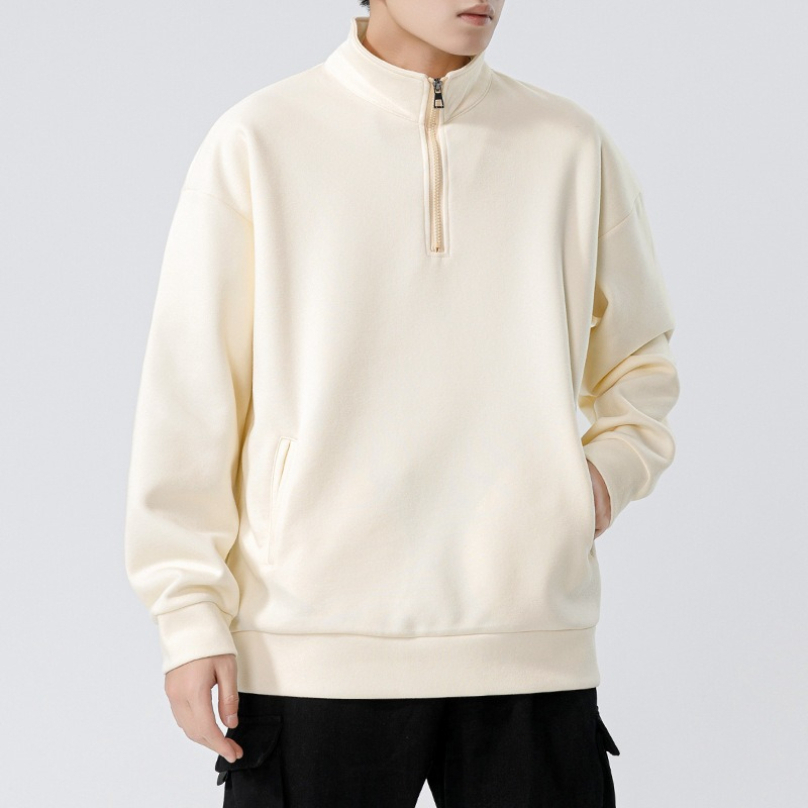 A89 sweat-shirt à col roulé pour hommes automne épaissi ample à la mode