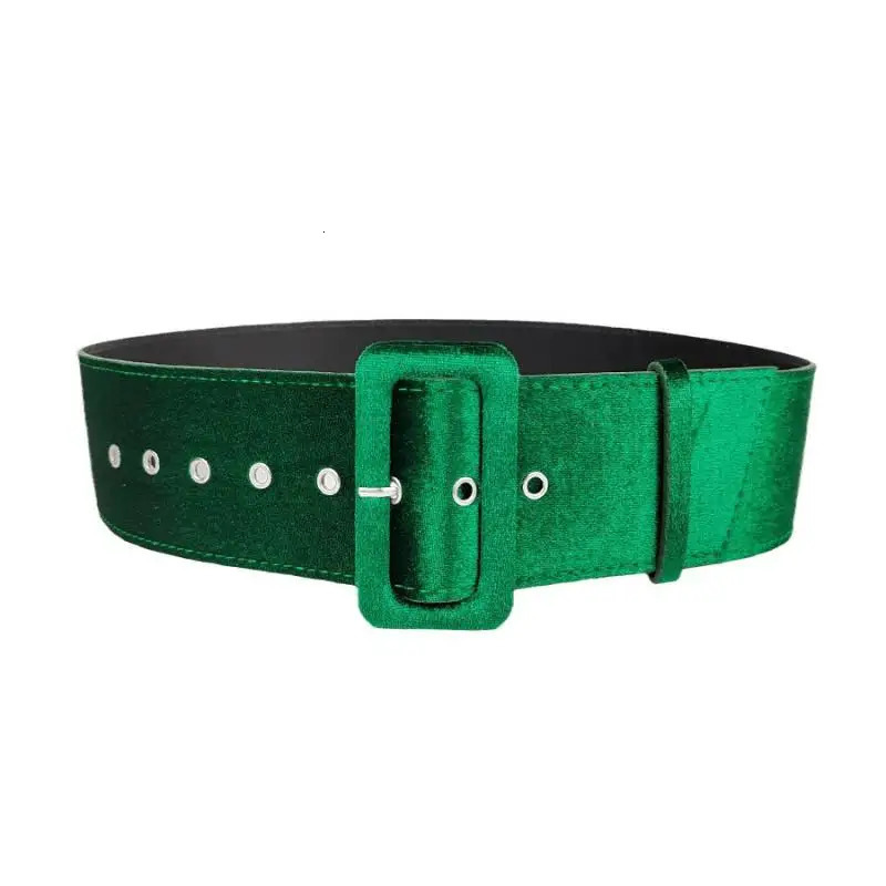 Automne et hiver ceinture en daim femmes vert taille joint robe décorative Simple manteau large tout match coréen 251111