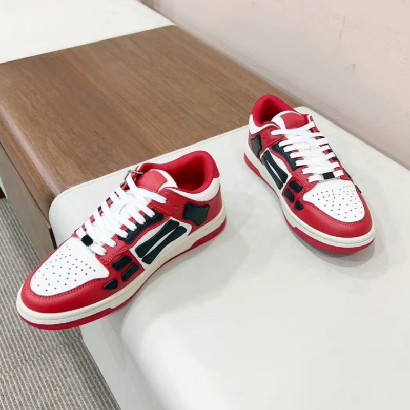 Chaussures décontractées en cuir pour hommes et femmes, chaussures de sport plates de haute qualité et à la mode, chaussures de course en cuir de