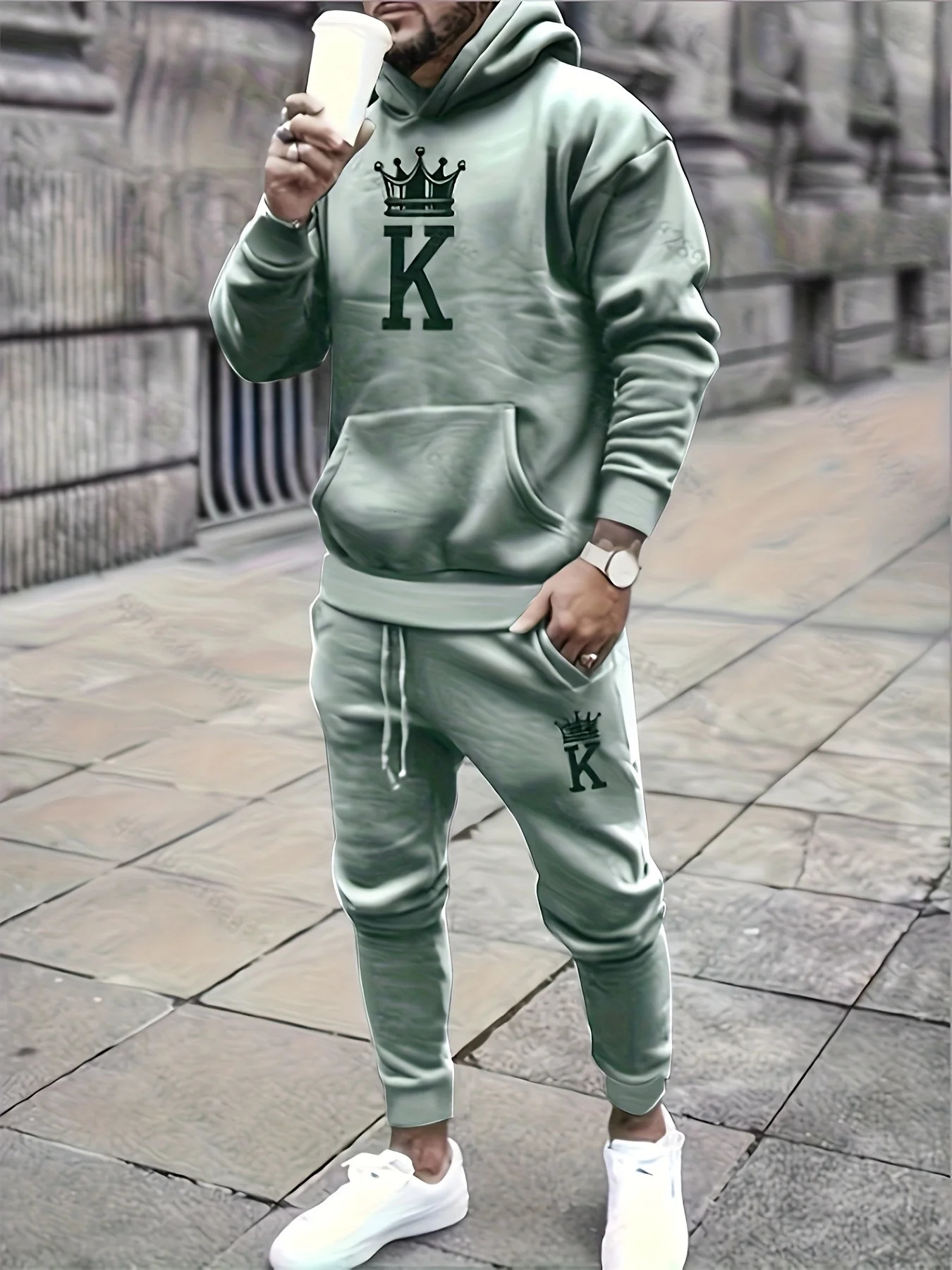 Autumn Winter est Hoodies Mens Fashion Y2K Oversized Long Pant Mens Clothing Sets SweatshirtTrousers Sportswear 251203