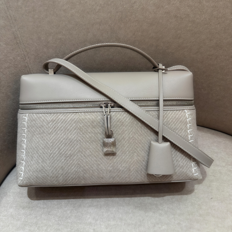 Handpicked 10A Mirror Finish Women's Single-Shoulder Lunch Box Bag, Vintage Style Crossbody Small Square Bag, Large Capacity Tote Bag for Commu