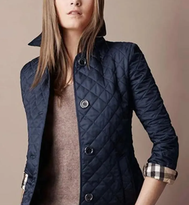 Fashion Women Quilted Diamond Jackets Suit Brit Jacket Designer Single Breasted London Slim Coat Long Sleeve Ladies Plaid Outw