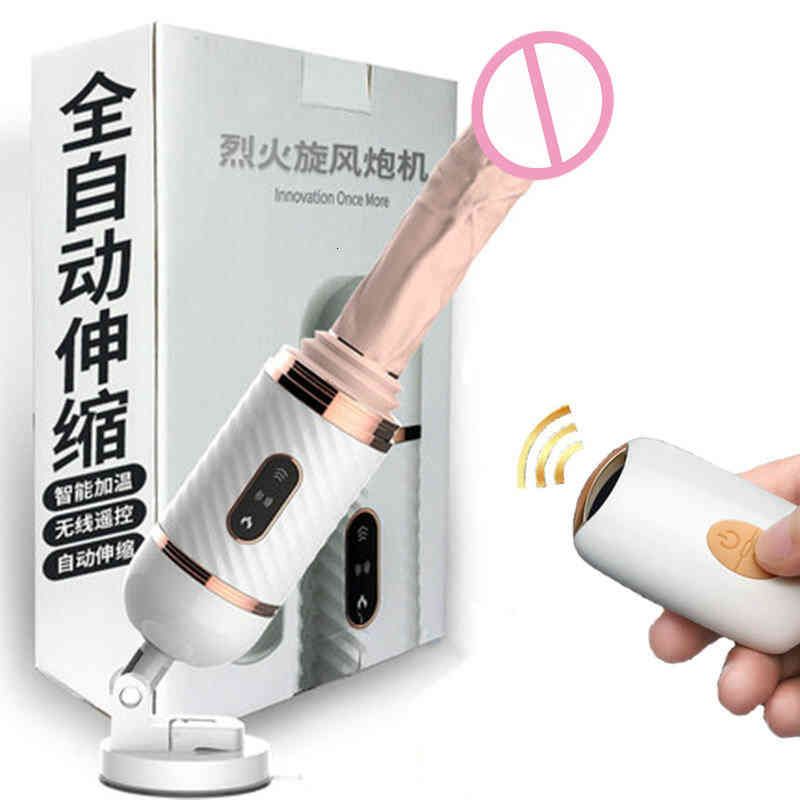 Masseurs jouets sexuels télécommande sans fil automatique Machine de sexe télescopique gode vibrateurs pour femmes Masturbation pompage pistolet
