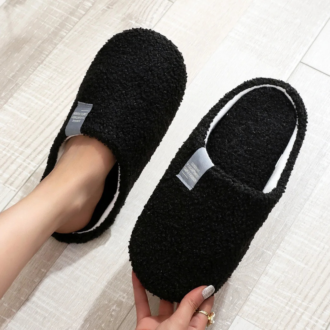 Women Slippers Light House Soft Home Cotton Slipper Winter Indoor Floor Shoes Couples Men Silence Slides Bedroom Flats251203