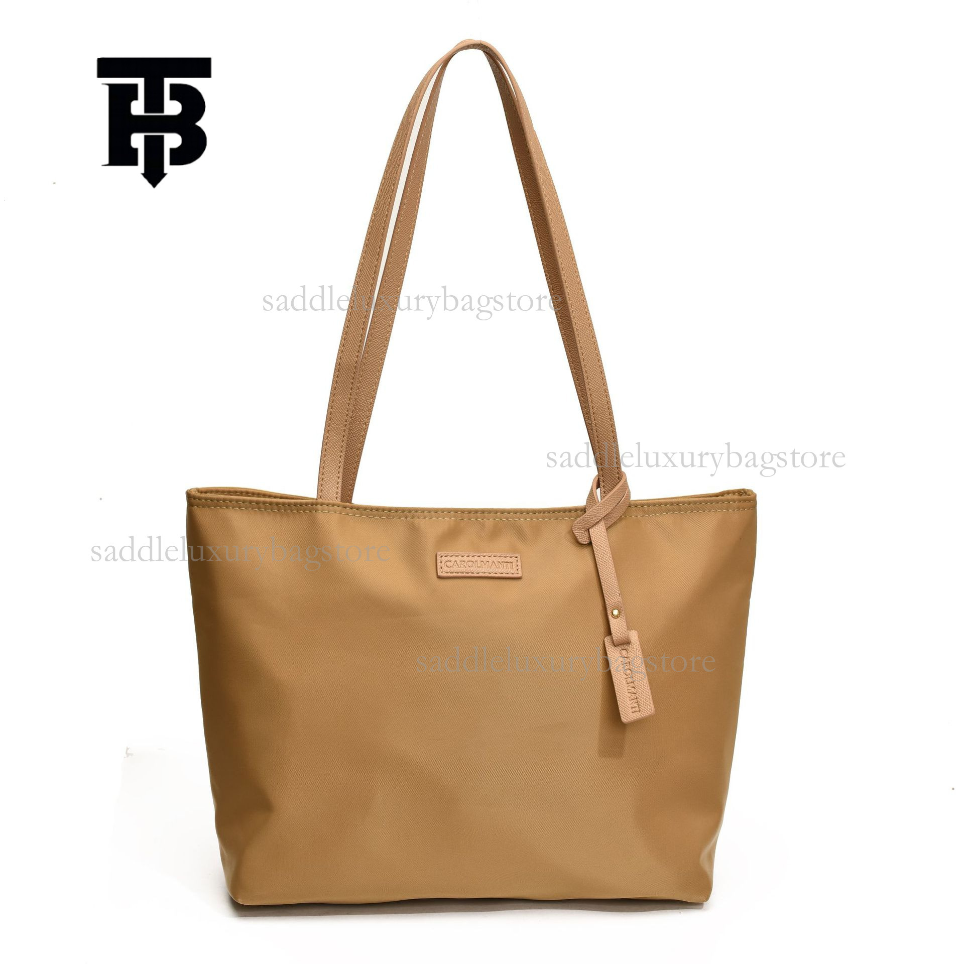 TB BHULAMTE Designer Women's Oxford Cloth Shoulder Bag Luxury Lightweight Large Capacity New Simple Commuter Handbag Fashion Shopping Bag Stude
