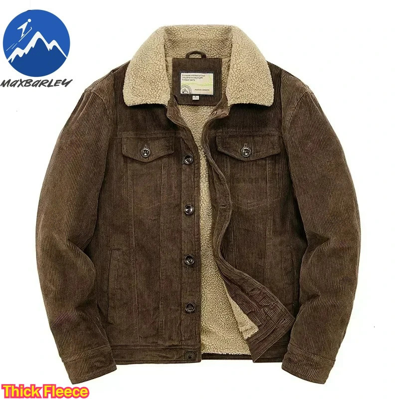 Vestes en coton pour hommes rembourré chaud lâche Parka manteau en velours côtelé veste courte homme solide col de fourrure coupe-vent hiver homm