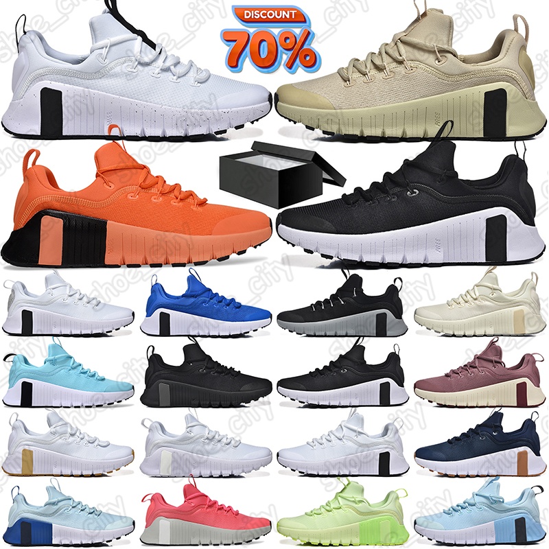 Free Shipping with box running shoes Free Metcon 6 for women mens trainers Designer Iron Grey Desert Sand University Gold Black Outdoor Sports Sneak