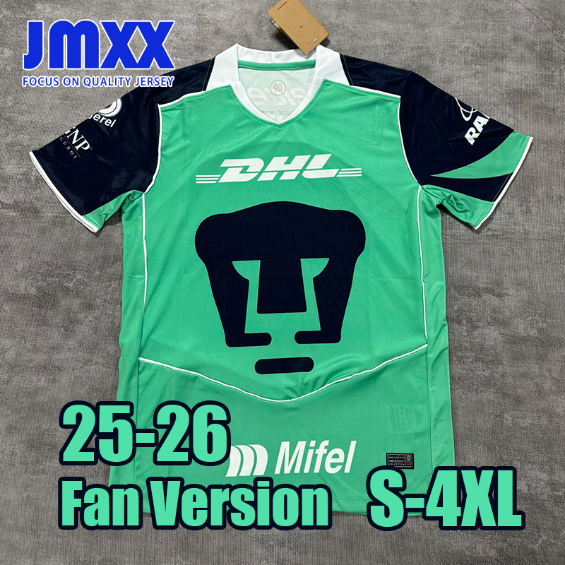 XXXL 4XL JMXX 25 26 Pumaas UNAM Soccer Jerseys Home Away Third GK Special Mens Jersey Man Football Man Shirt 2025 2026 Fan Version