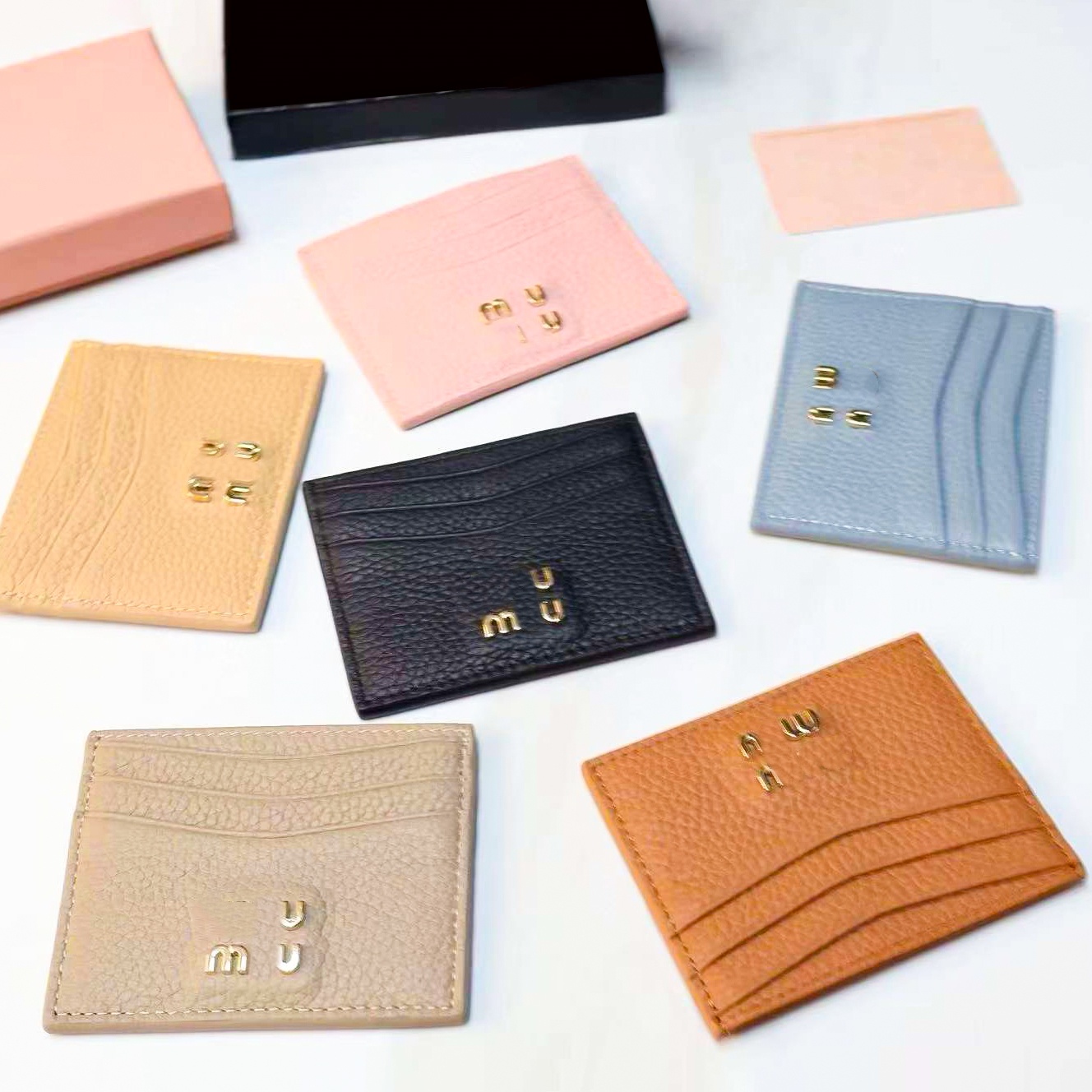 Fashion pink card holder Mini wallet Designer coin purse matelasse nappa leather Womens Mens wallets keychain Luxury key pouch id card purses cardho